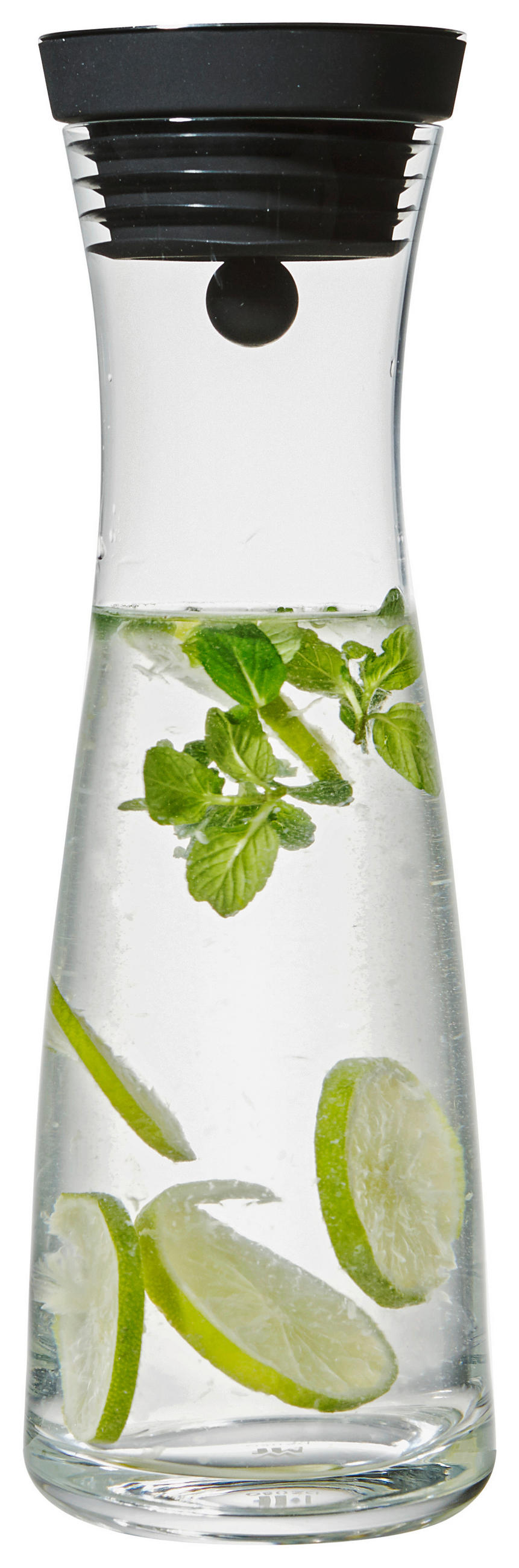 WASSERKARAFFE 1 l  - Klar/Edelstahlfarben, Basics, Glas/Kunststoff (1l) - WMF