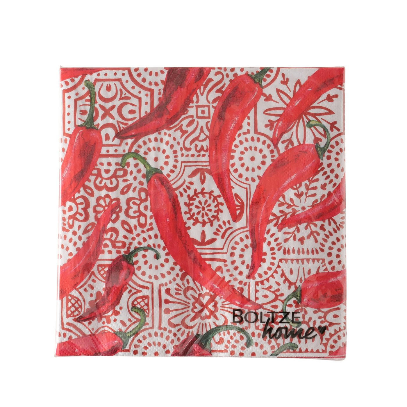 SERVIETTE    - Rot, Trend, Papier (16.5/16.5/3cm)