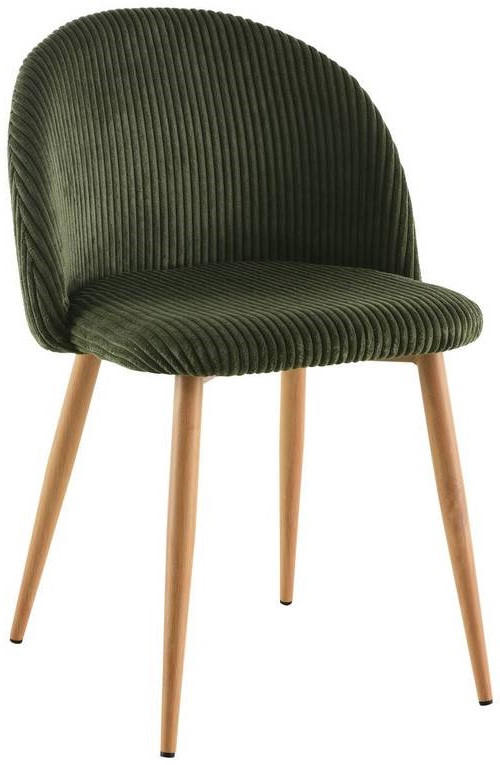 Livetastic Stuhl Cord Grün 51x78x52 cm