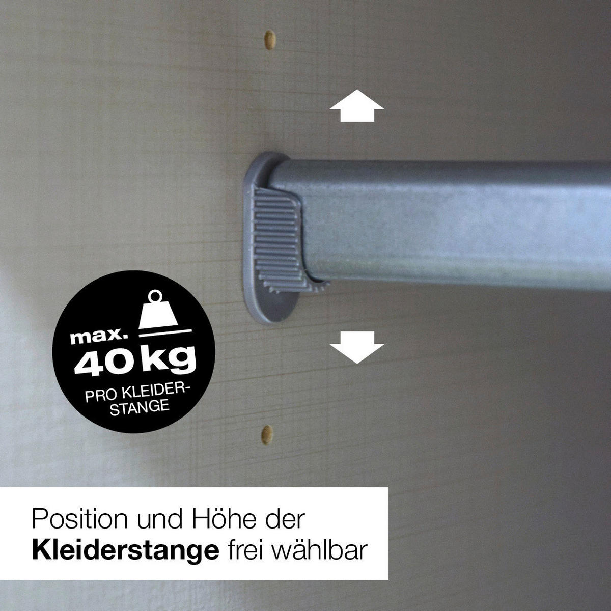 SCHWEBETÜRENSCHRANK Graphitfarben  - Schwarz/Graphitfarben, Konventionell, Glas/Holzwerkstoff (313/236/65cm) - Carryhome