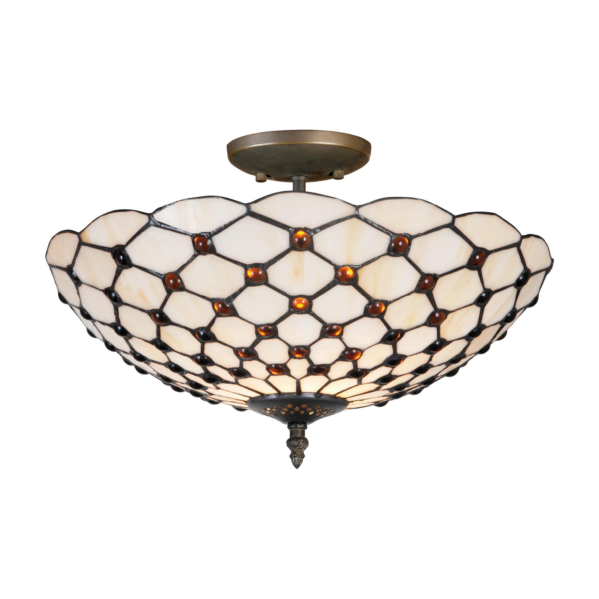 MENNYEZETI LÁMPA - többszínű, Basics, Üveg (27/39/39cm)