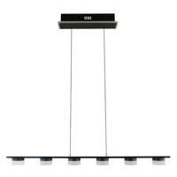 LED-HÄNGELEUCHTE 105/10/150 cm  - Schwarzchrom, Design, Kunststoff/Metall (105/10/150cm)