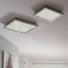 LED-PANEEL - Chromfarben/Klar, Design, Glas/Metall (32/32/5,5cm)