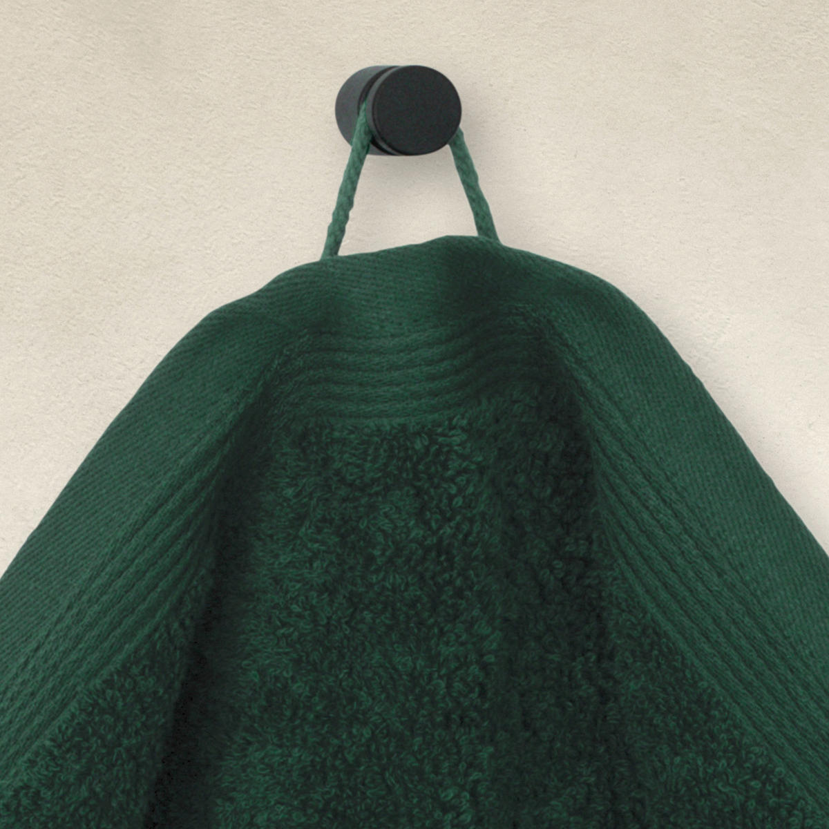 HANDTUCH Superwuschel Dunkelgrün  - Dunkelgrün, Basics, Textil (50/100cm) - Moeve