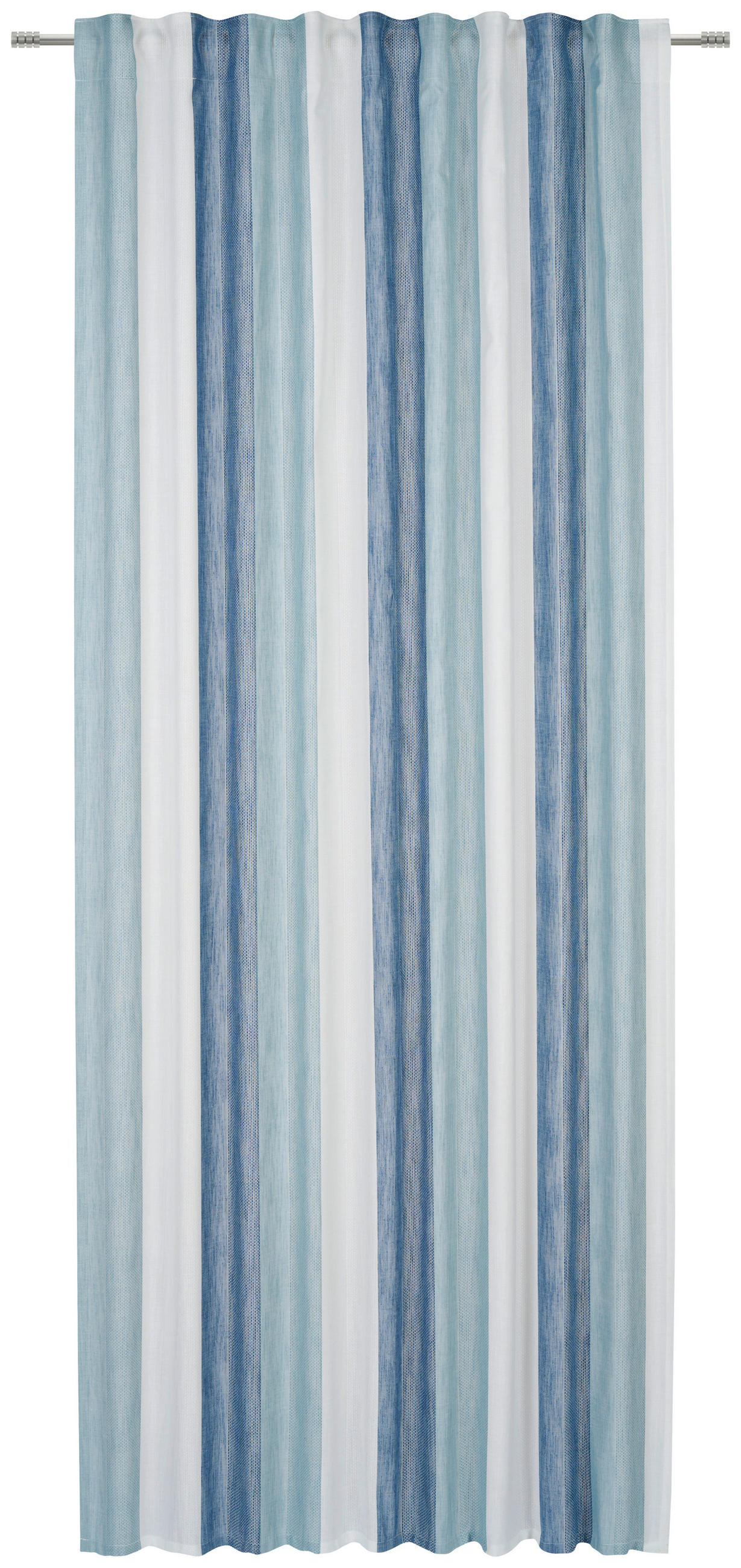 KOMBINOVANA ZAVESA plava, bela  140/245 cm  - bela/plava, Dizajnerski, tekstil (140/245cm) - Esposa