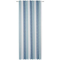 ZAVJESA SA SKRIVENIM OMČAMA plava, bijela  140/245 cm  - bijela/plava, Design, tekstil (140/245cm) - Esposa