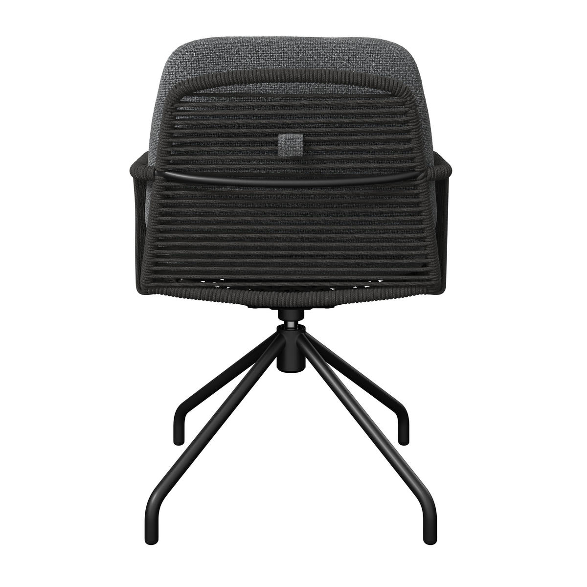 GARTENSESSEL Metall, Textil Anthrazit, Grau, Dunkelgrau  - Dunkelgrau/Anthrazit, Modern, Textil/Metall (58/82/62cm) - Dieter Knoll