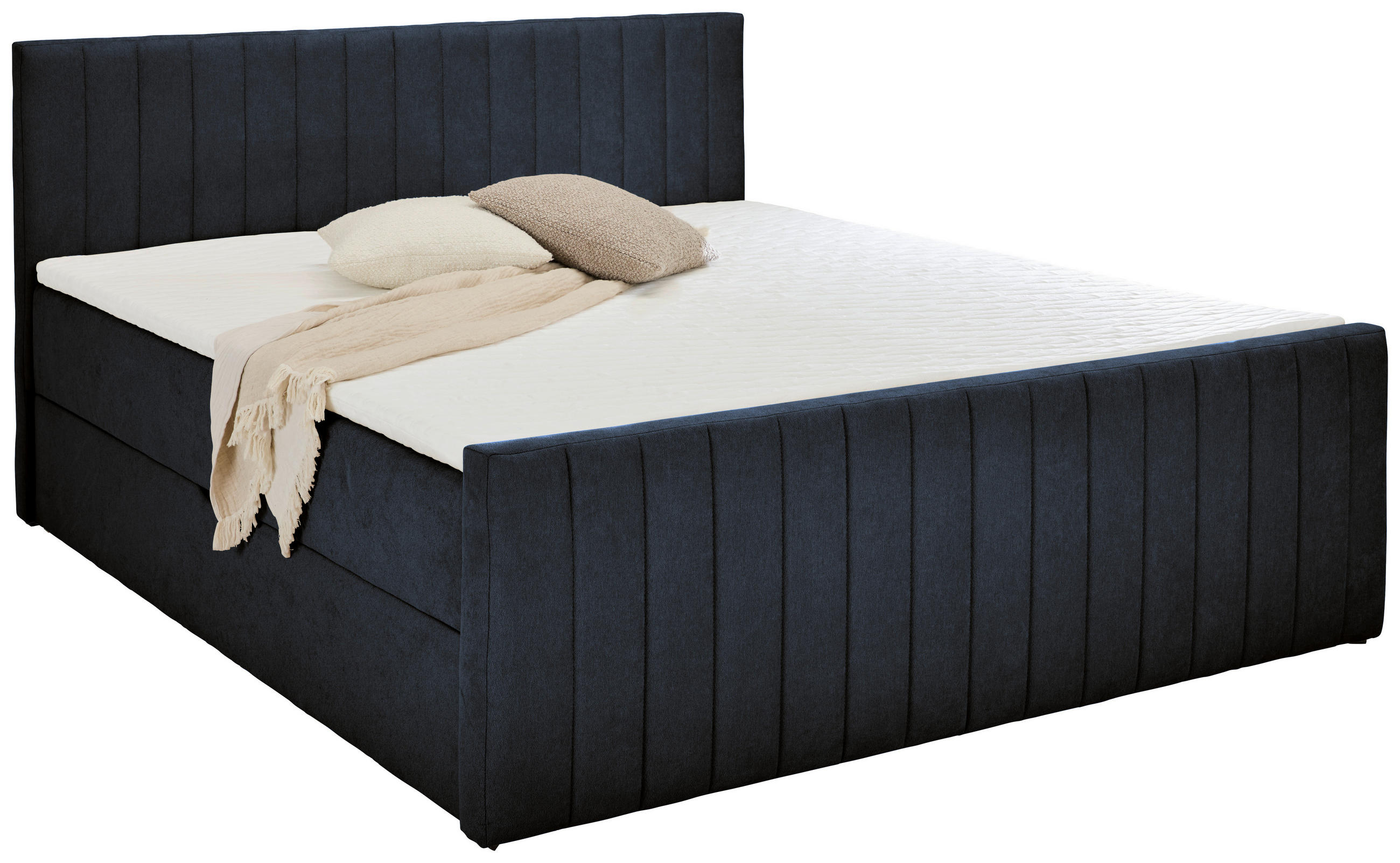 BOXBETT 180/200 cm  in Anthrazit  - Anthrazit/Schwarz, Trend, Kunststoff/Textil (180/200cm) - Boxxx