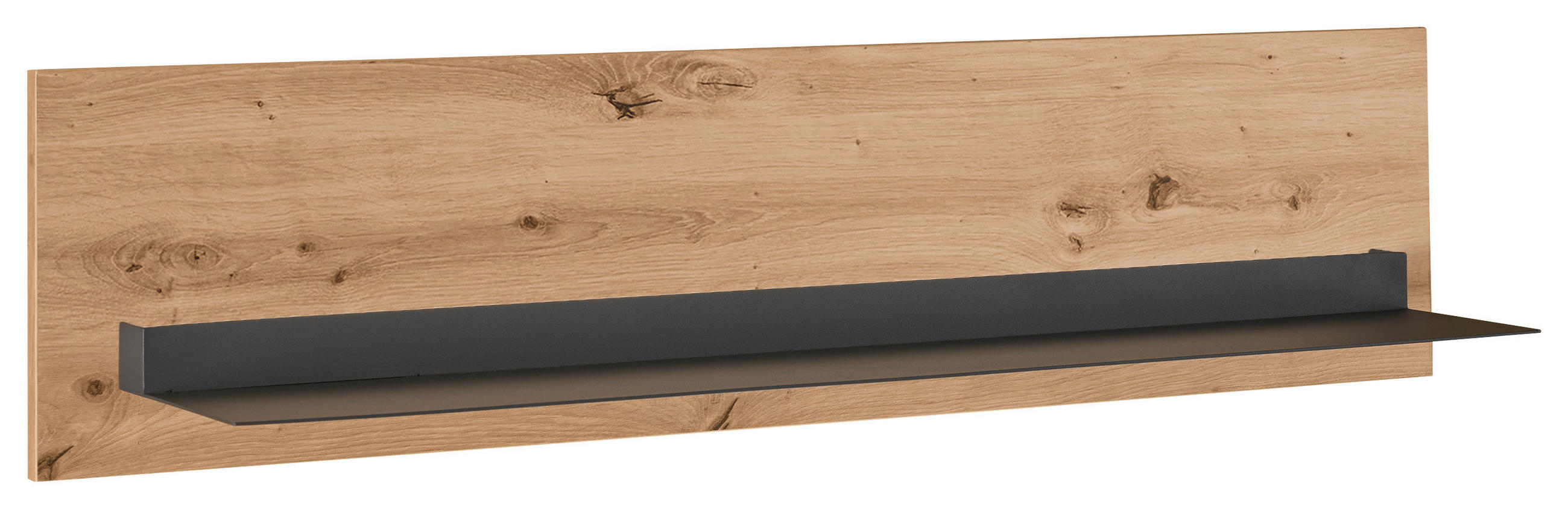 WANDBOARD Dunkelgrau, Eiche Artisan  - Dunkelgrau/Eiche Artisan, Design, Holzwerkstoff/Metall (100/24/20,6cm) - SetOne by Musterring