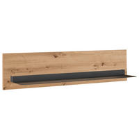 WANDBOARD Dunkelgrau, Eiche Artisan  - Dunkelgrau/Eiche Artisan, Design, Holzwerkstoff/Metall (100/24/20,6cm) - SetOne by Musterring