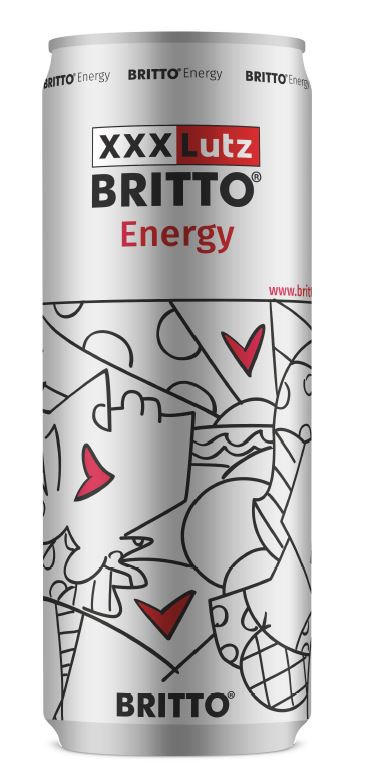 ENERGYDRINK - Silberfarben/Multicolor, Design, Metall (0,25l) - BRITTO