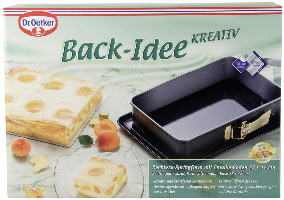 SPRINGFORM 28/18/7 cm  - Schwarz/Grau, Metall (28/18/7cm) - Dr.Oetker
