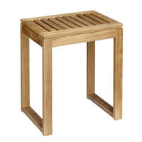BADHOCKER - Akaziefarben, Natur, Holz (40/46/30cm) - Wenko