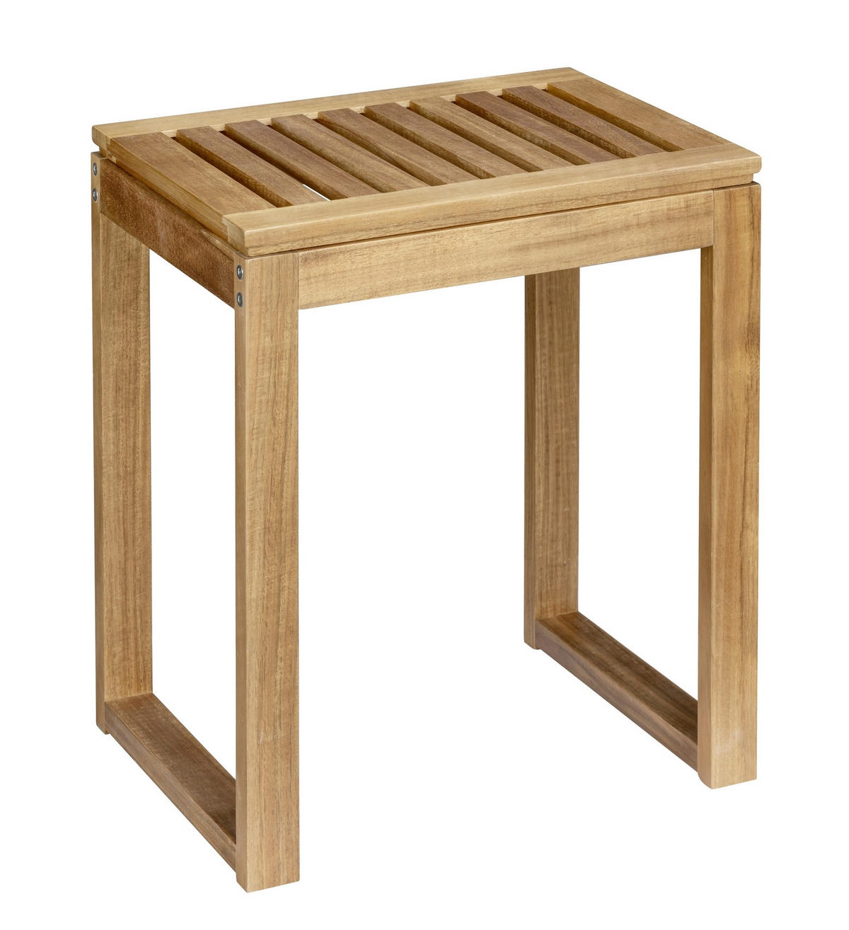 BADHOCKER - Akaziefarben, Natur, Holz (40/46/30cm) - Wenko