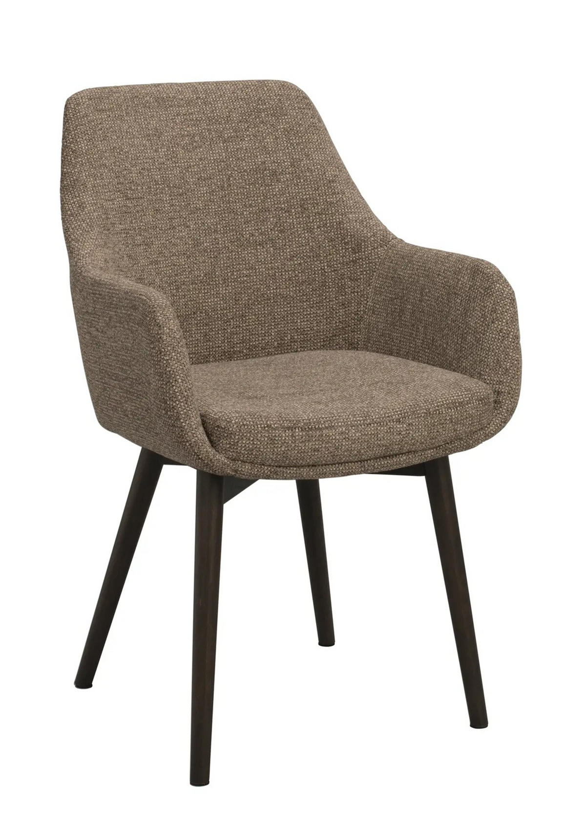 STOL MED ARMSTÖD     - beige/brun, Klassisk, metall/trä (55/88/61cm) - Rowico