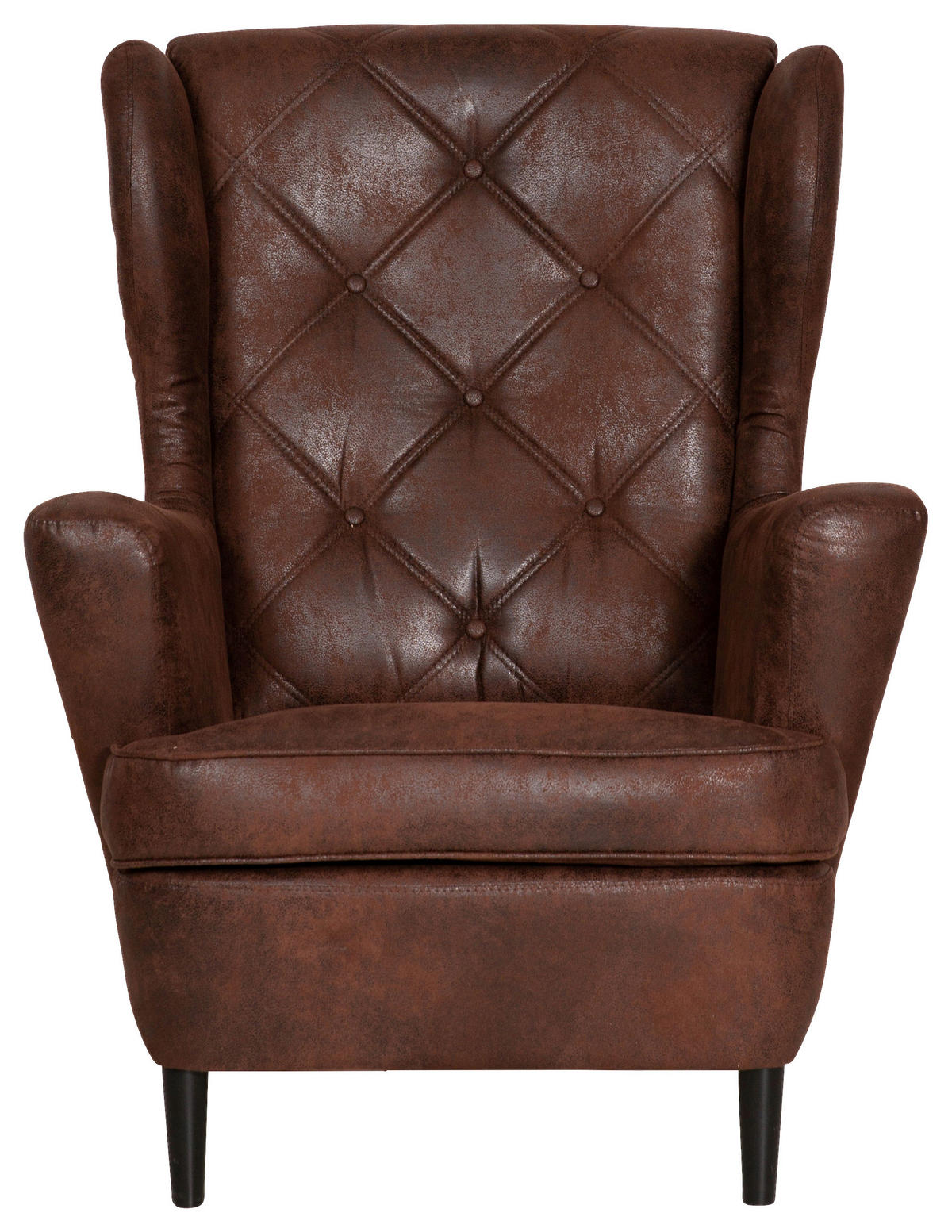 FÜLES FOTEL - barna/fekete, Basics, faalapú anyag/karton (78/102/98cm) - Carryhome