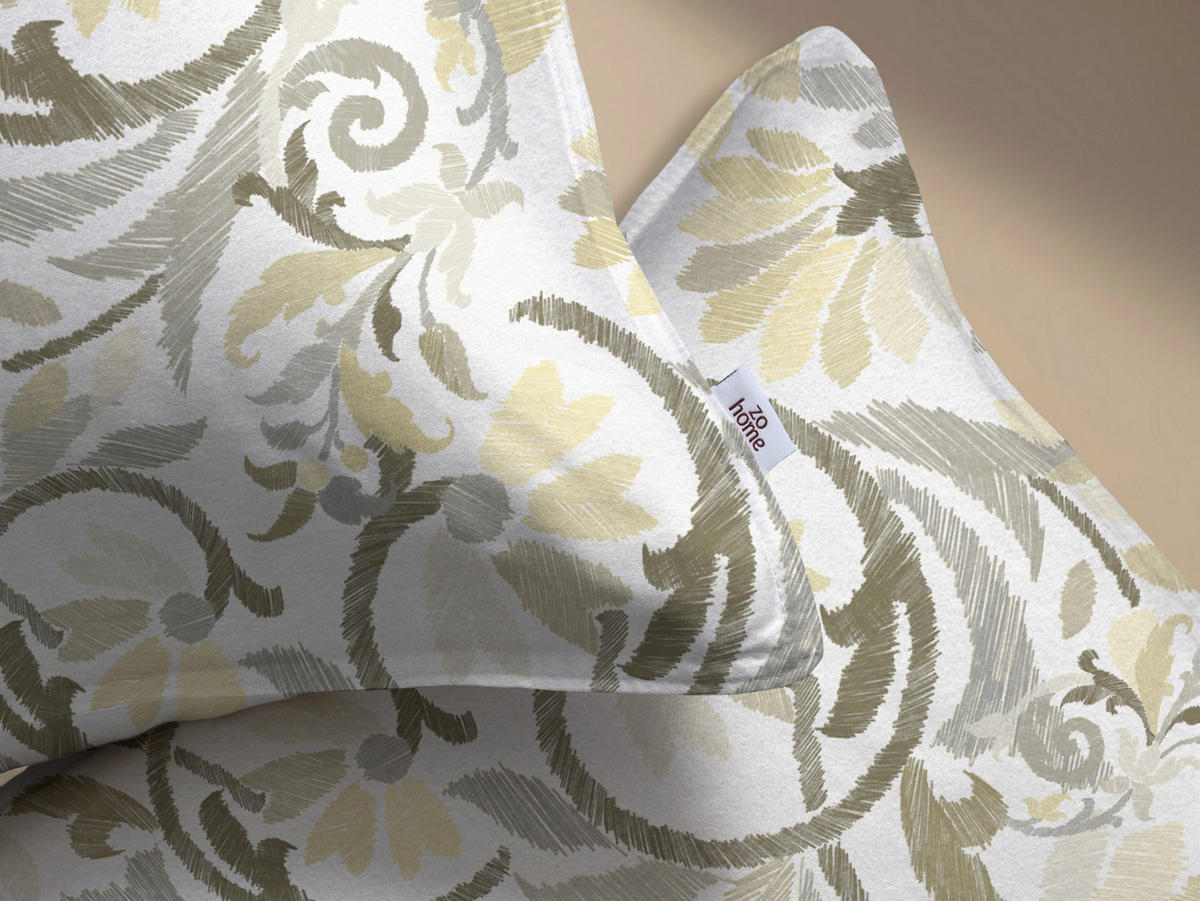 BETTWÄSCHE 2-teilig Amaury Flanell 135/200 cm  - Naturfarben, Basics, Textil (135/200cm)