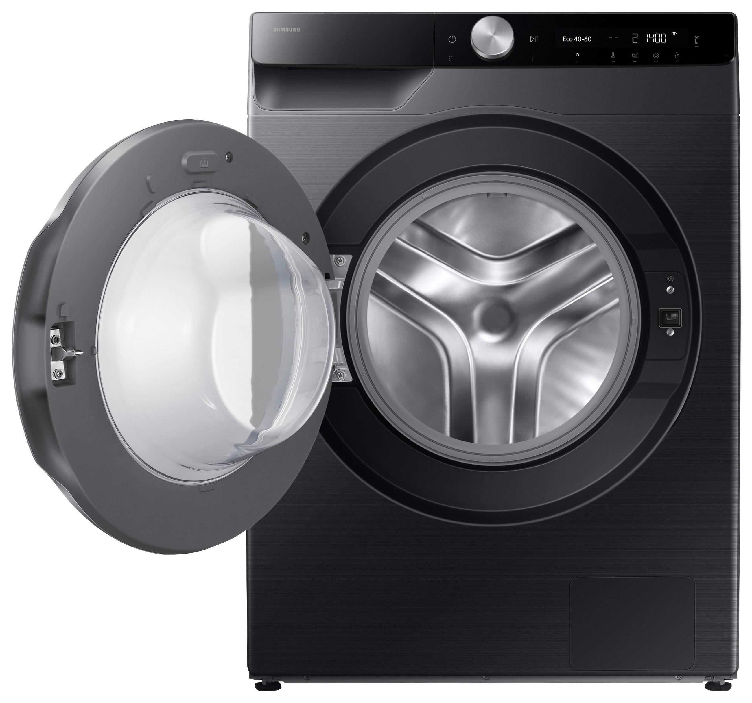 WASCHMASCHINE WW90DG6U25LBU2  - Schwarz, Basics, Glas/Kunststoff (60/85/60cm) - Samsung