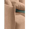 SCHLAFSOFA Plüsch Rosa  inkl. Zierkissen, Rückenkissen, Bettkasten, Schlaffunktion, Rücken echt, Liegefläche im Originalstoff  - Schwarz/Rosa, KONVENTIONELL, Kunststoff/Textil (200/73/105cm) - Carryhome
