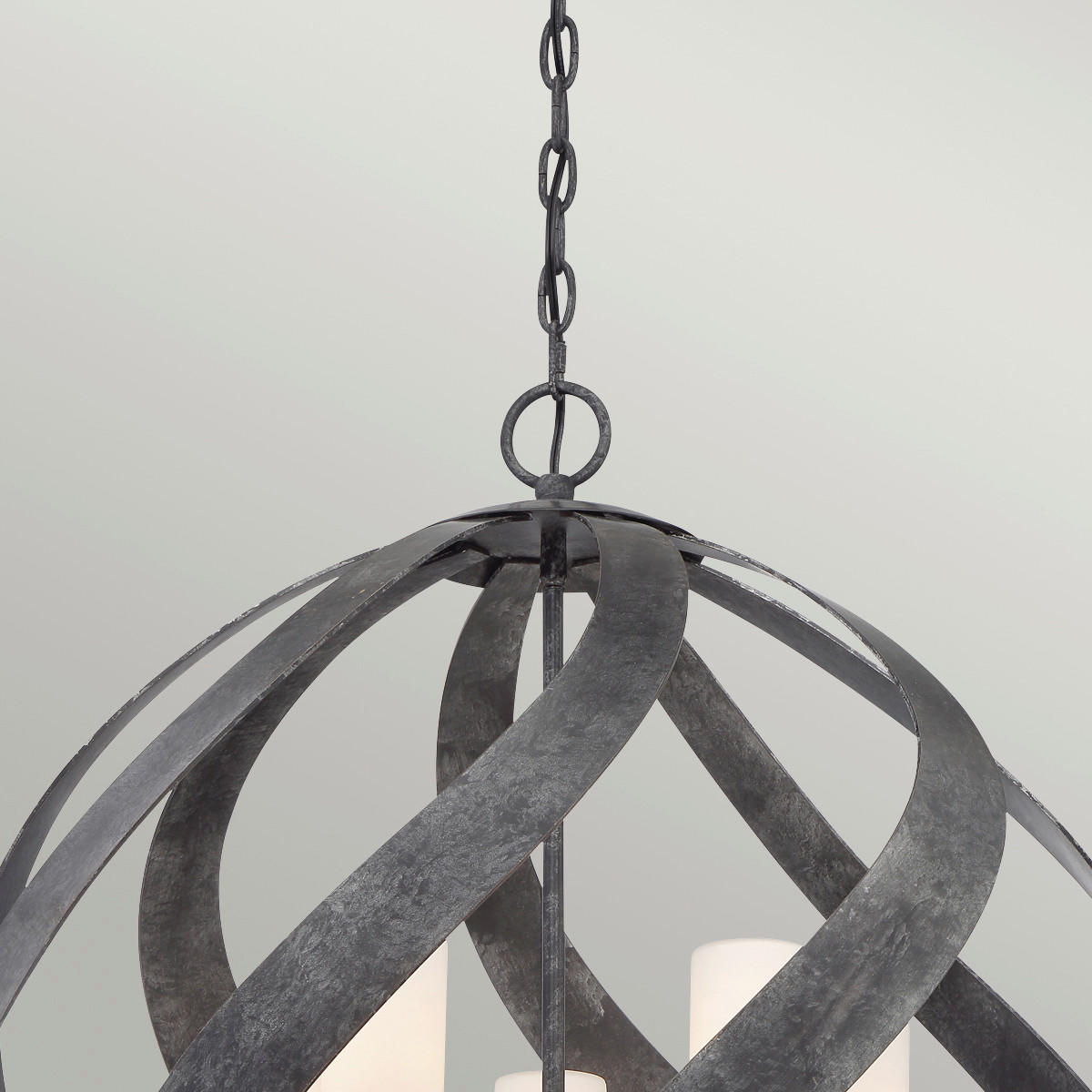 ZUNANJA VISEČA SVETILKA  Elstead Blacksmith      66.4/85.5 cm       - črna, Konvencionalno, kovina/steklo (66.4/85.5cm)