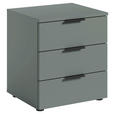 NACHTSCHRANK 45/51/40 cm  - Salbeigrün/Schwarz, Basics, Holzwerkstoff/Kunststoff (45/51/40cm) - Carryhome