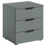 NACHTSCHRANK 45/61/40 cm  - Salbeigrün/Schwarz, Basics, Holzwerkstoff/Kunststoff (45/61/40cm) - Carryhome