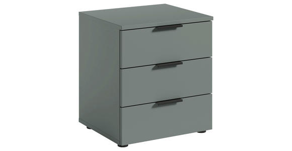 NACHTSCHRANK 45/61/40 cm - Salbeigrün/Schwarz, Basics, Holzwerkstoff/Kunststoff (45/61/40cm) - Carryhome