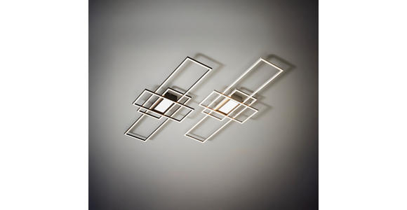 LED-DECKENLEUCHTE Irvine 70/30/6,2 cm  - Nickelfarben, Basics, Kunststoff/Metall (70/30/6,2cm) - Novel