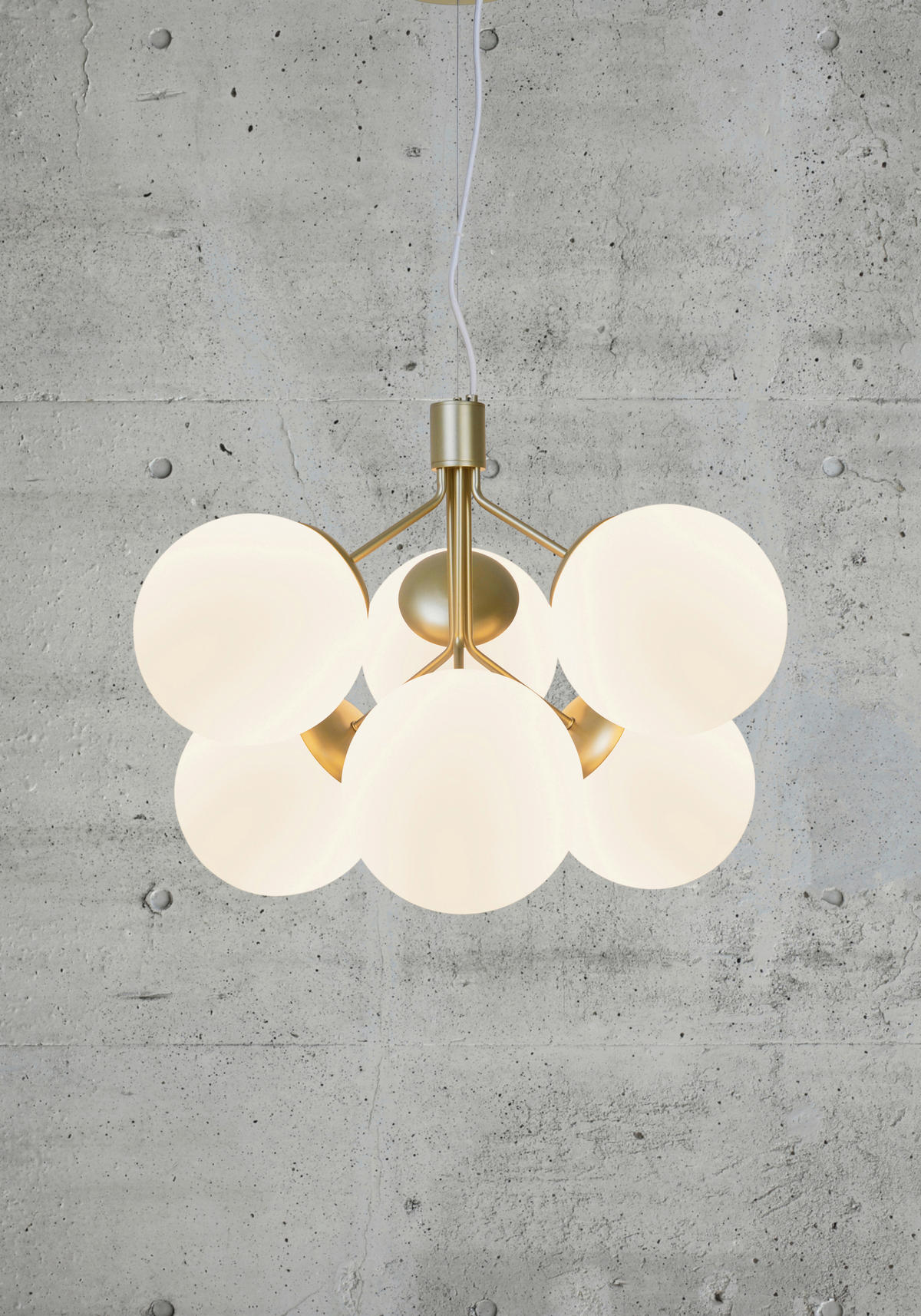 HÄNGELEUCHTE 45/62 cm  - Messingfarben, KONVENTIONELL, Glas/Metall (45/62cm) - Nordlux