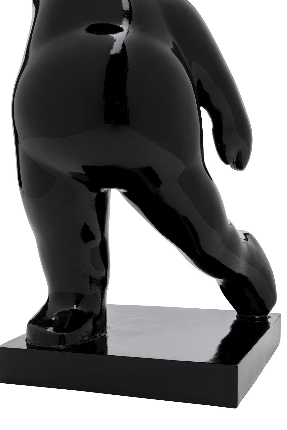 DEKOBÄR - Schwarz Hochglanz/Rot, Design, Kunststoff (16/73/16cm) - Kare-Design