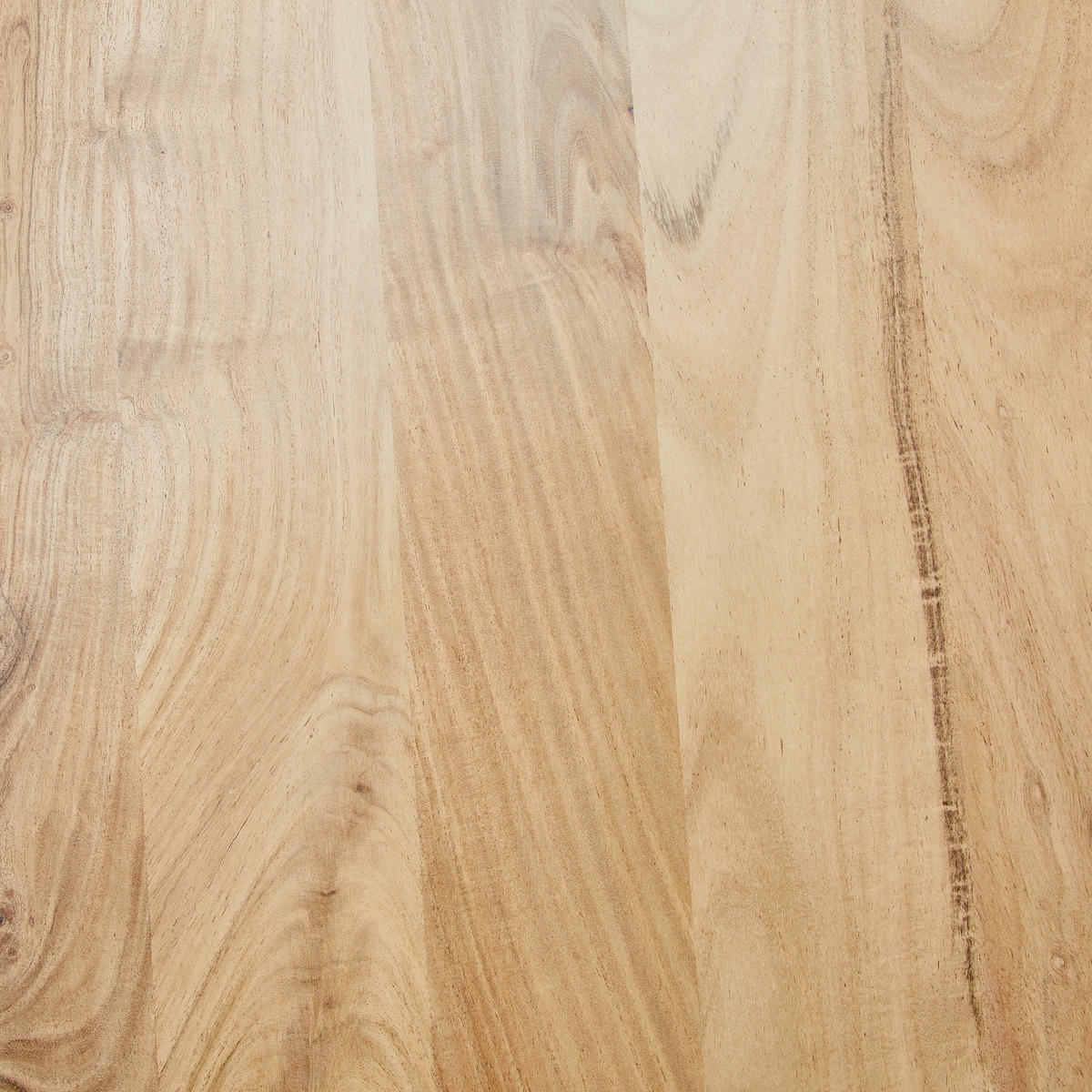 ESSTISCH Akazie vollmassiv rechteckig Akaziefarben, Schwarz  - Schwarz/Akaziefarben, Natur, Holz/Metall (180/100/76cm) - Livetastic