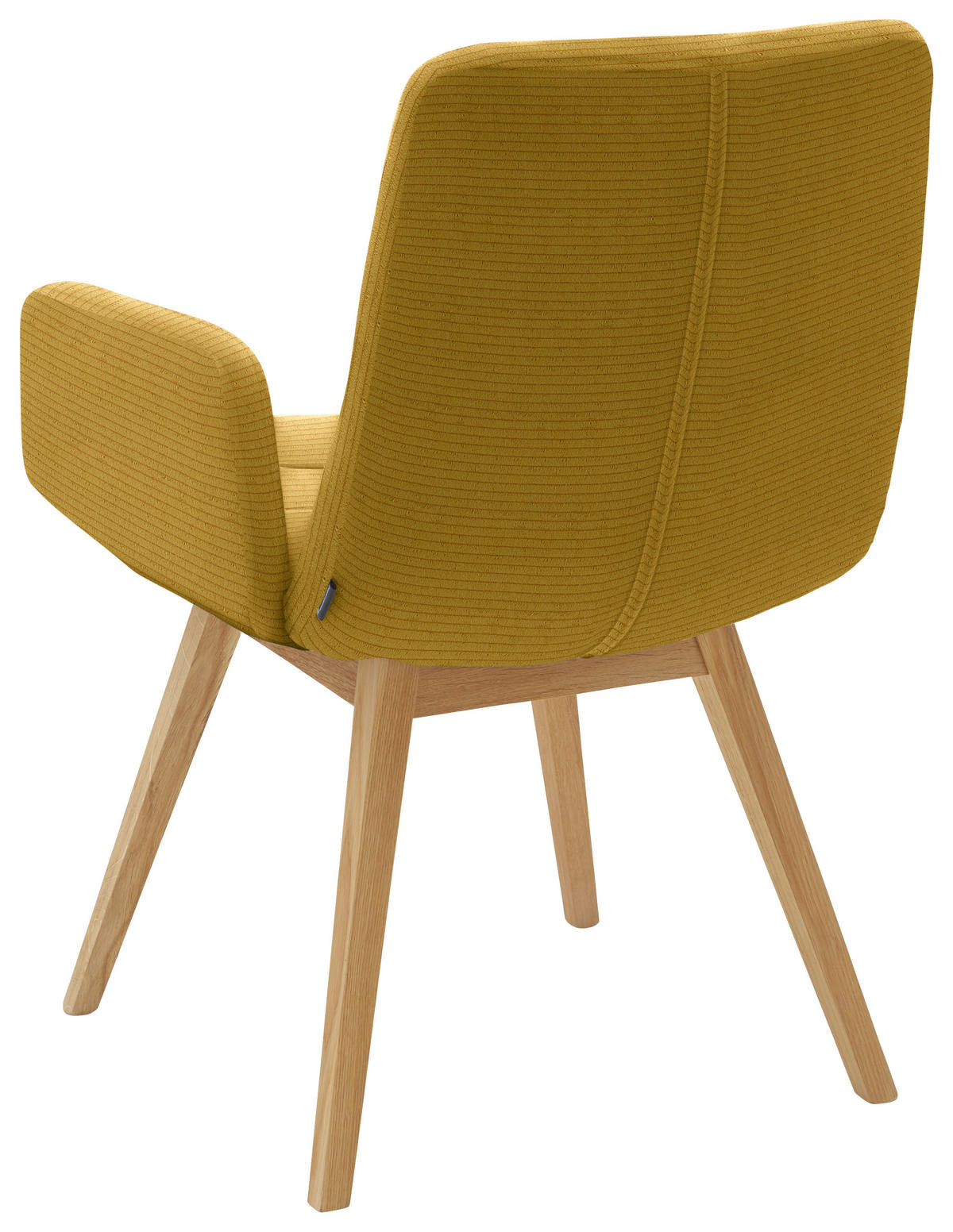 ARMLEHNSTUHL  in Cord  - Gelb/Naturfarben, Design, Holz/Textil (61/88/66cm) - Dieter Knoll