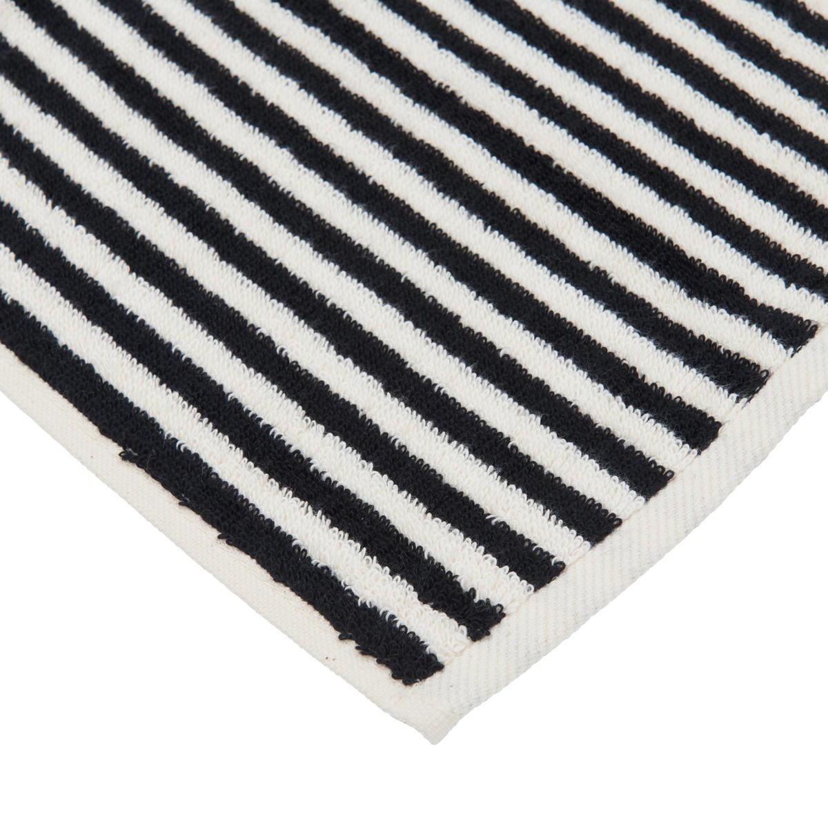 DUSCHTUCH  - Ecru/Schwarz, KONVENTIONELL, Textil (70cm) - Dieter Knoll