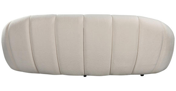 3-SITZER-SOFA in Struktur Creme  - Creme/Schwarz, Design, Kunststoff/Textil (234/79/119cm) - Carryhome