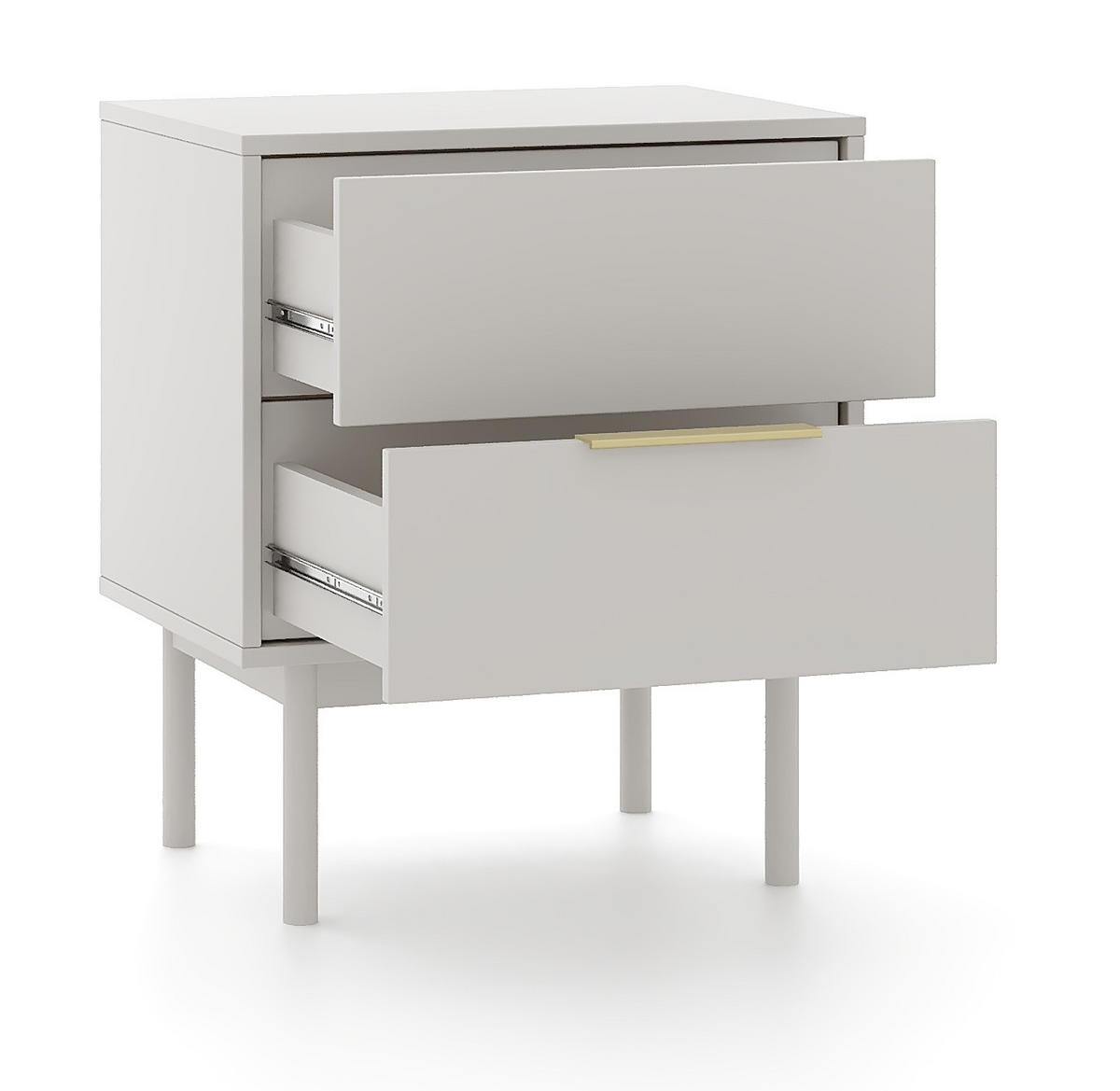 NACHTSCHRANK 54/63/39 cm  - Kaschmir/Goldfarben, Design, Holz/Holzwerkstoff (54/63/39cm) - Boxxx