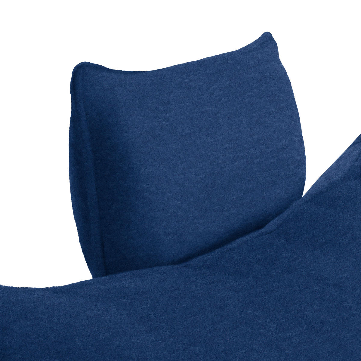 ECKSOFA PRATO Dunkelblau Mikrofaser  - Schwarz/Dunkelblau, MODERN, Textil/Metall (292/176cm) - MID.YOU