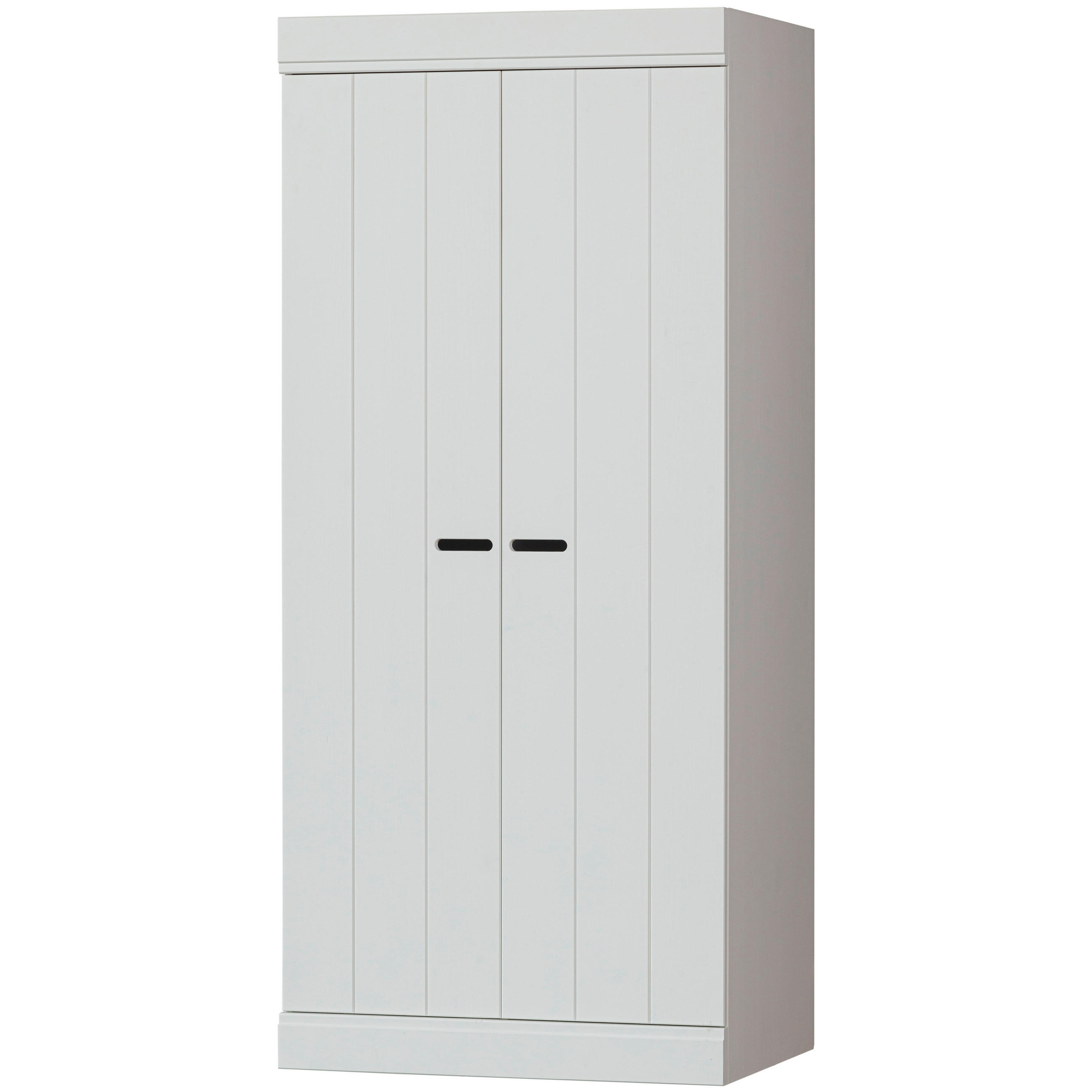 DREHTÜRENSCHRANK 77/175/56 cm 2-türig Weiß  - Weiß, Design, Holz/Holzwerkstoff (77/175/56cm) - Livetastic
