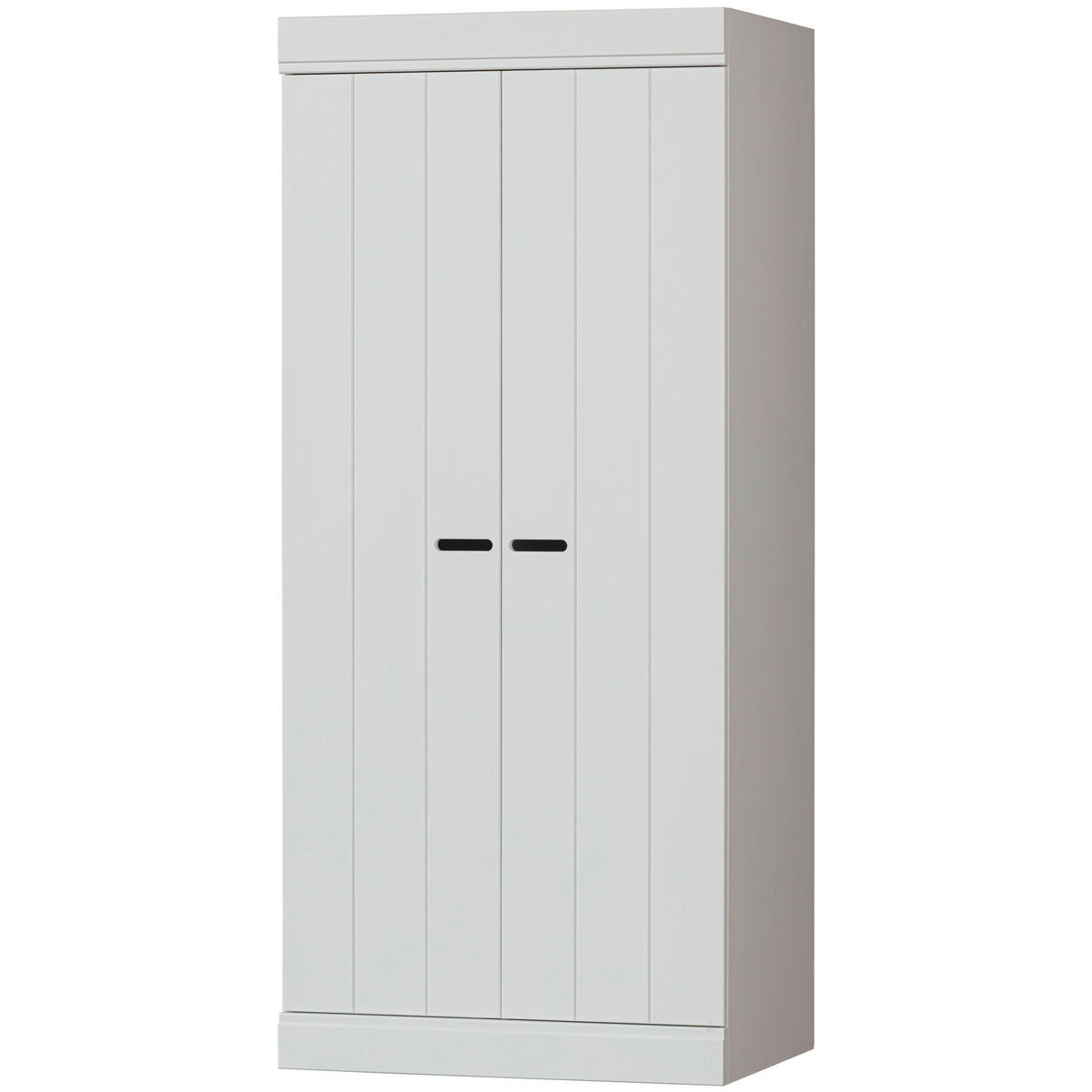 DREHTÜRENSCHRANK 77/175/56 cm 2-türig Weiß  - Weiß, Design, Holz/Holzwerkstoff (77/175/56cm) - Livetastic