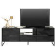 LOWBOARD in 175/60/40 cm - Schwarz, Trend, Holz/Metall (175/60/40cm) - Ambia Home