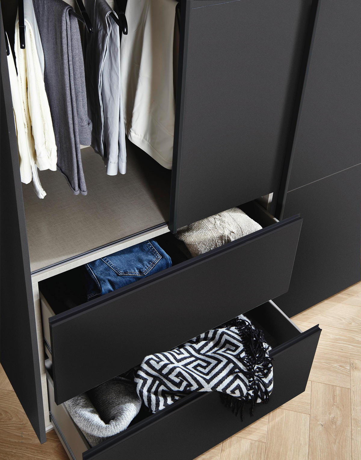 SCHWEBETÜRENSCHRANK in Grau  - Grau, Modern, Holzwerkstoff (175/210/59cm) - Rauch Möbel