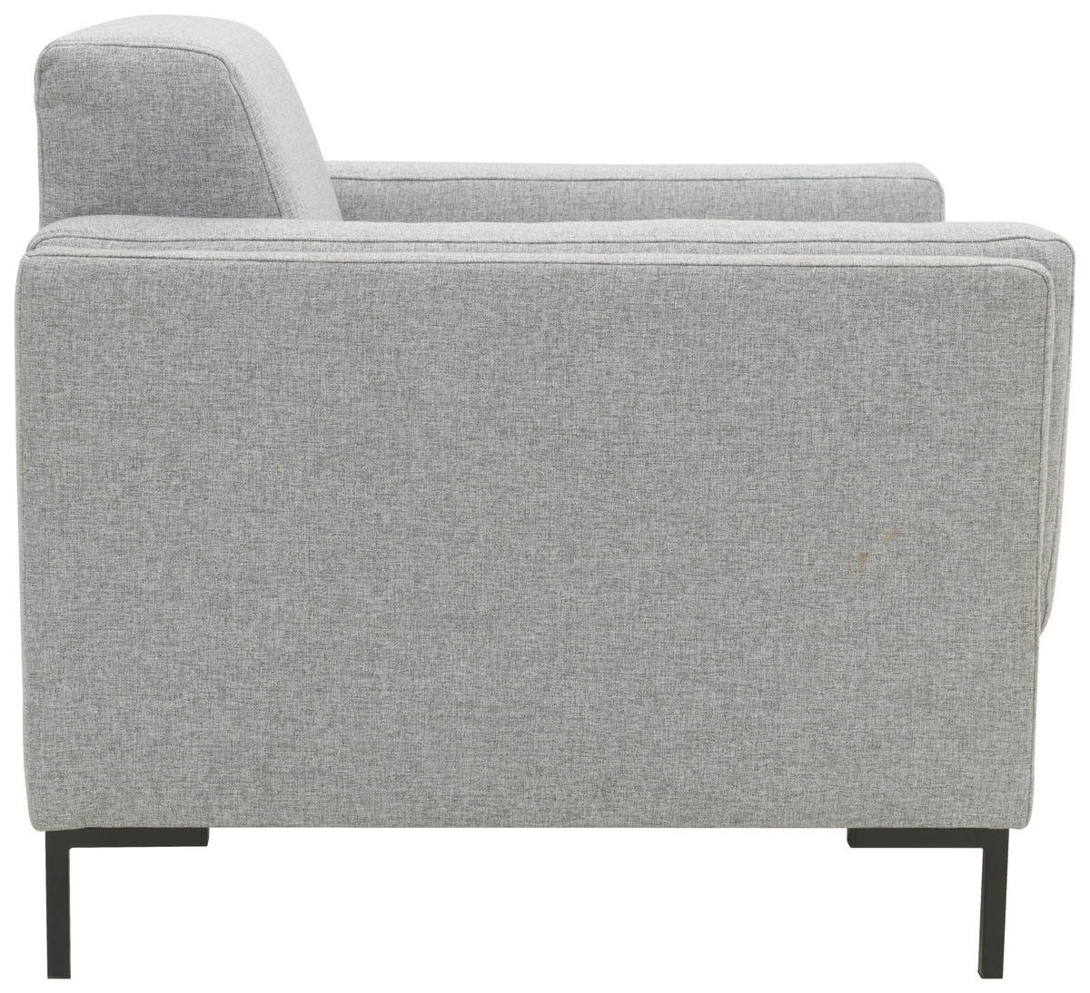 SESSEL in Webstoff Silberfarben  - Silberfarben/Schwarz, Design, Textil/Metall (97/82/90cm) - LOOKS by W.Joop