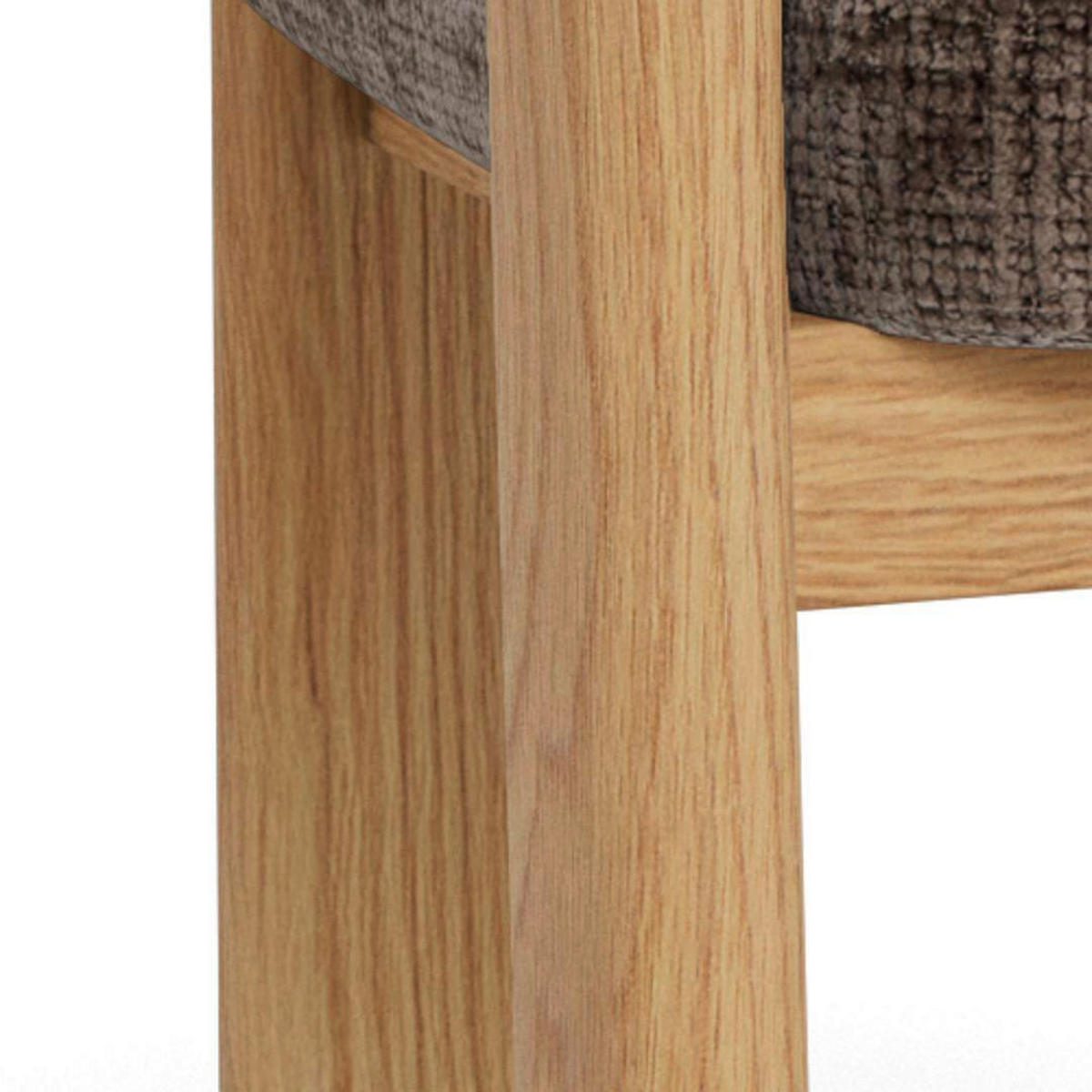 ARMLEHNSTUHL   Chenille  Braun  - Eichefarben/Braun, KONVENTIONELL, Holz/Textil (60/78/54cm) - MID.YOU