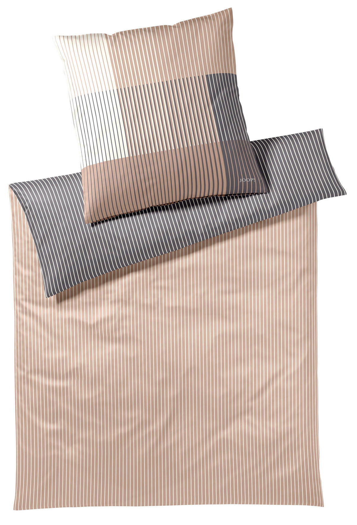 BETTWÄSCHE Joop! Divided Makosatin 155/220 cm  - Braun, Basics, Textil (155/220cm) - Joop!