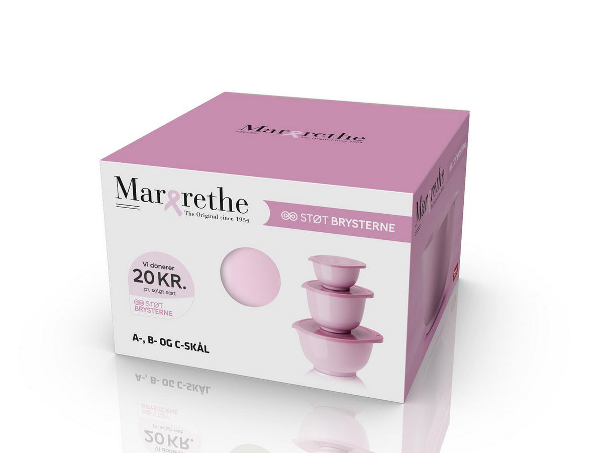 VISPSKÅL SET - rosa, Basics, plast - Rosti