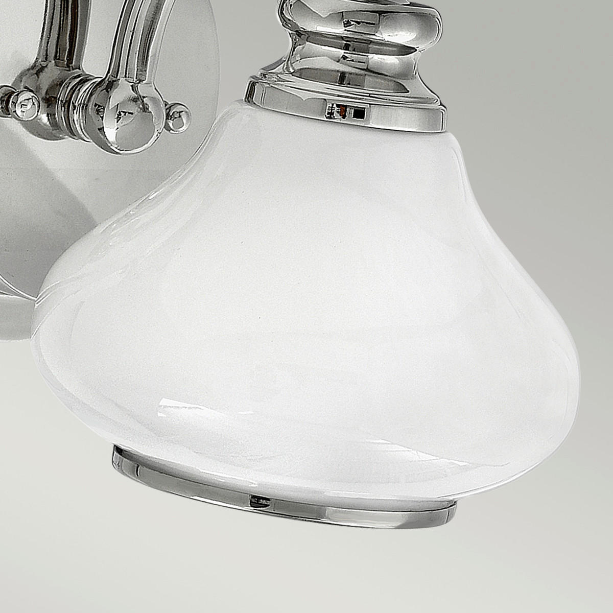 BADEZIMMER-WANDLEUCHTE - Chromfarben, Design, Glas/Metall (16/19.1/20.6cm) - Elstead Lighting
