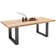 ESSTISCH in Holz, Metall 260/100/77 cm  - Eichefarben/Anthrazit, Design, Holz/Metall (260/100/77cm) - Novel
