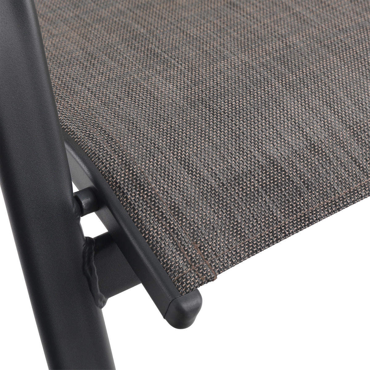 STOLICA VRTNA  antracit, smeđa  metal, tekstil      - smeđa/antracit, Basics, metal/tekstil (55/96/76cm) - Xora