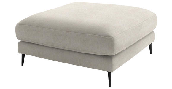 ECKSOFA  in Flachgewebe Naturfarben  177/253 cm  - Schwarz/Naturfarben, Design, Textil/Metall (177/253cm) - Dieter Knoll