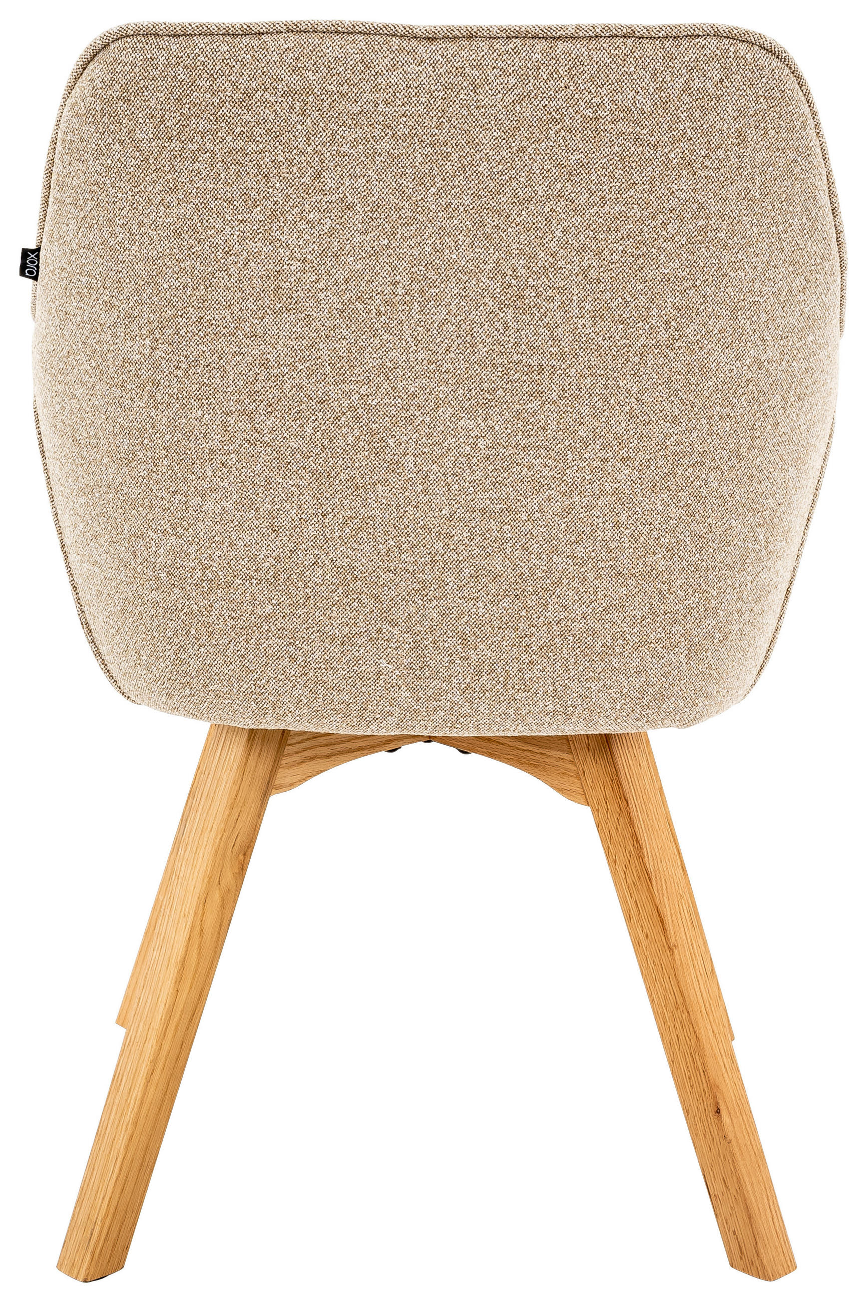 ARMLEHNSTUHL  in Struktur  - Eichefarben/Creme, Design, Holz/Textil (57/91/64cm) - Xora