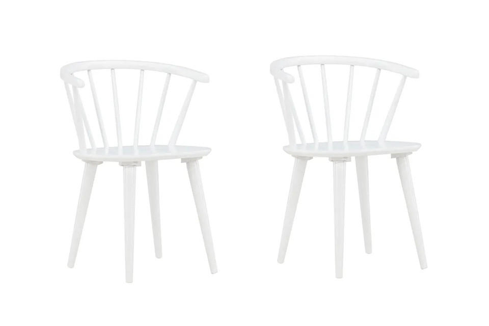 STOLSET 2 styck    vit  - vit, Modern, trä (55/76/53cm) - Livetastic